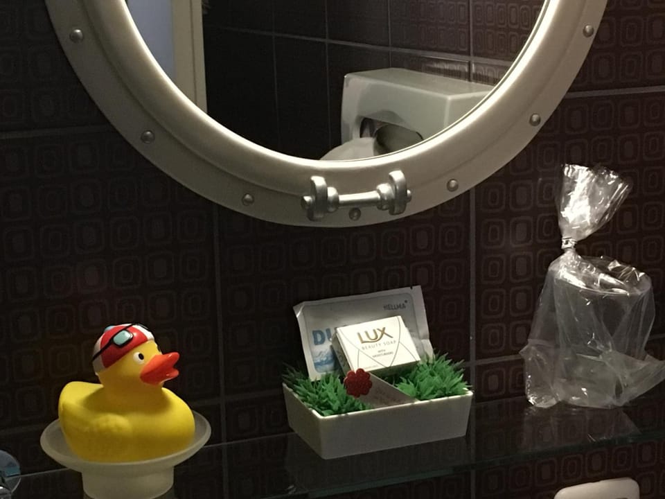 Free toiletries, hair dryer, towels