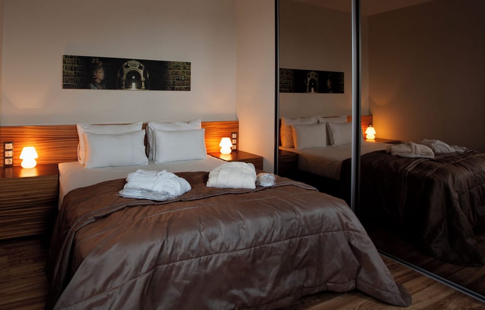 Standard Apartment, 2 Bedrooms | Premium bedding, minibar, desk, blackout drapes