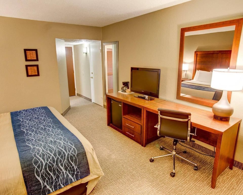 Standard Room, 1 King Bed, Non Smoking | Premium bedding, in-room safe, desk, laptop workspace