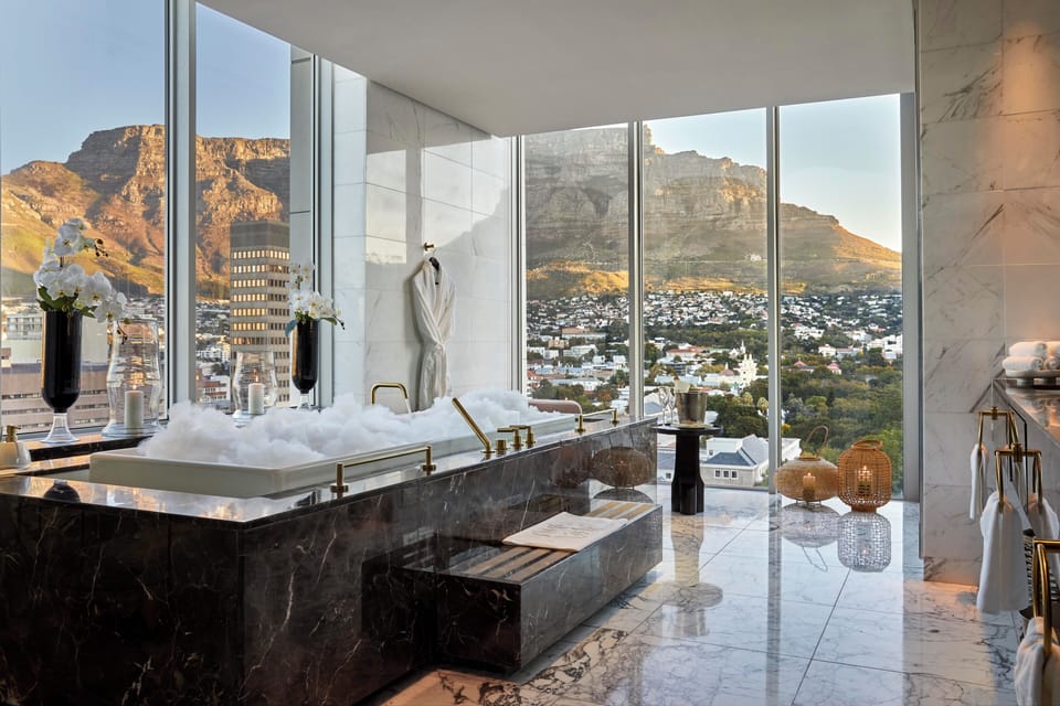 Presidential Suite, 2 Bedrooms, Mountain View (2 Bedrooms) | Bathroom | Separate tub and shower, rainfall showerhead, designer toiletries