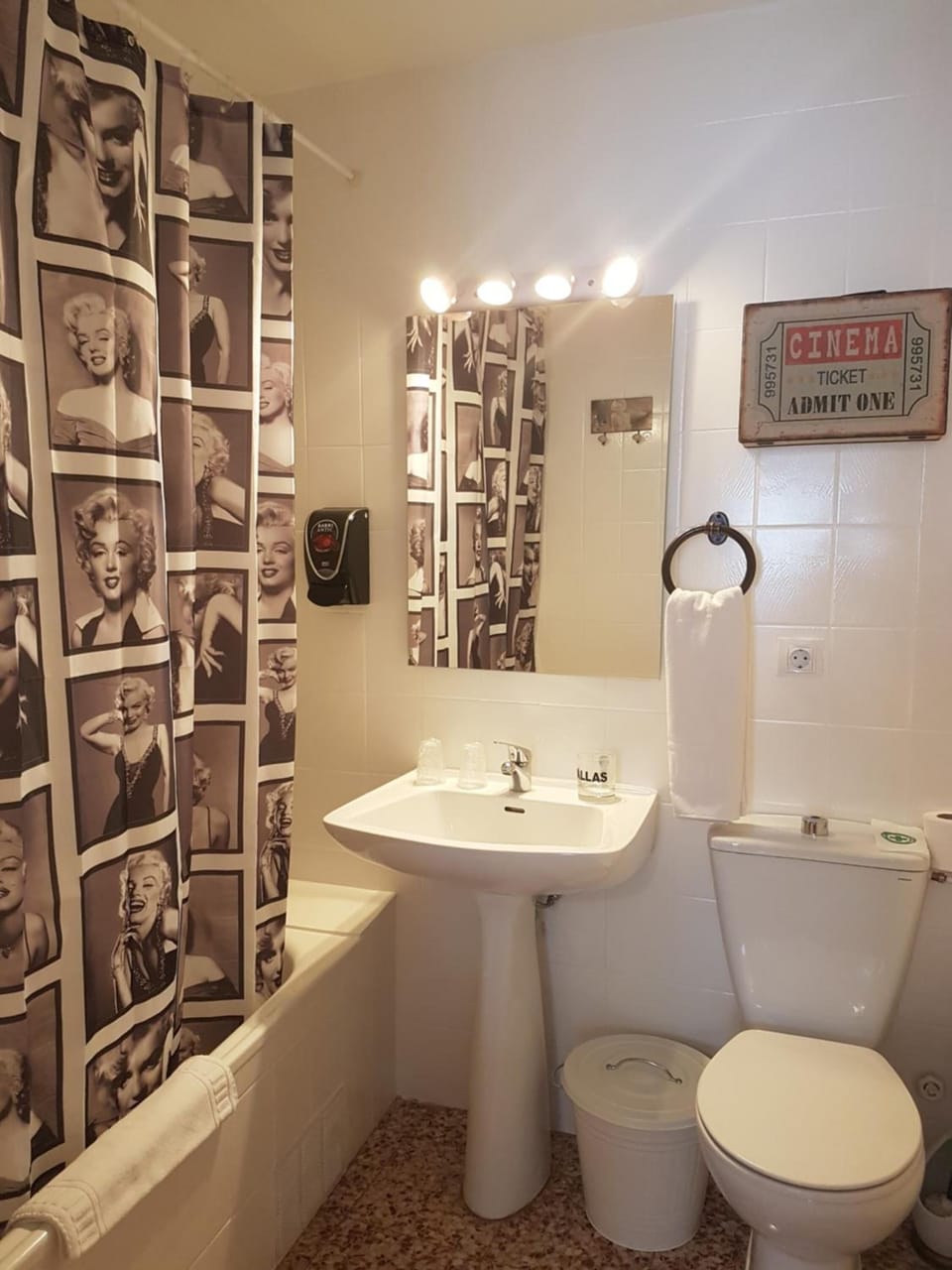 Shower, hair dryer (on request), towels