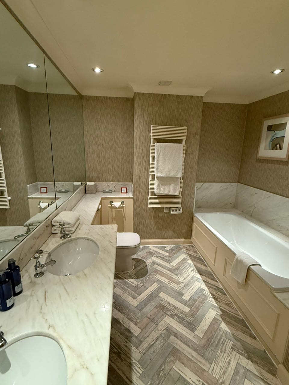 King or Twin Suite | Bathroom | Designer toiletries, hair dryer, bathrobes, slippers