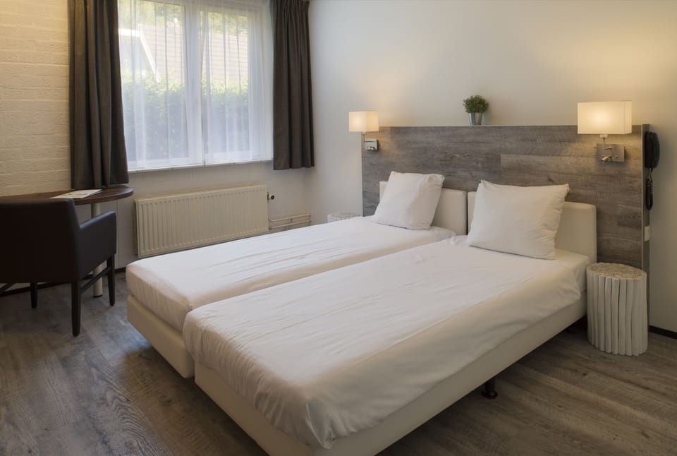 Double or Twin Room | Pillowtop beds, individually furnished, desk, laptop workspace