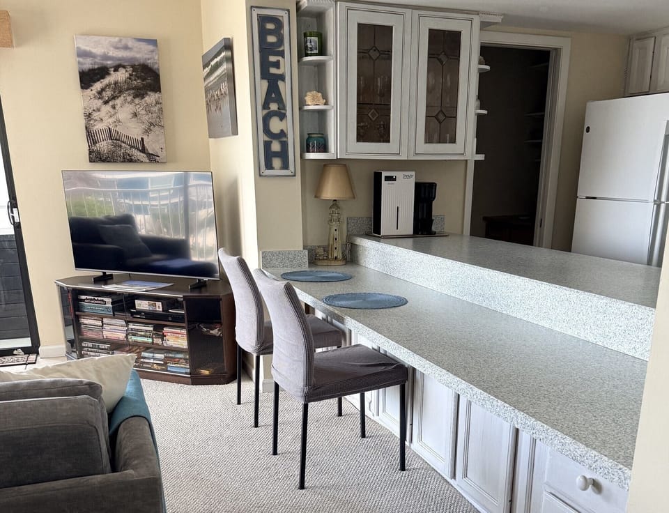 Kitchen open to Living Room
