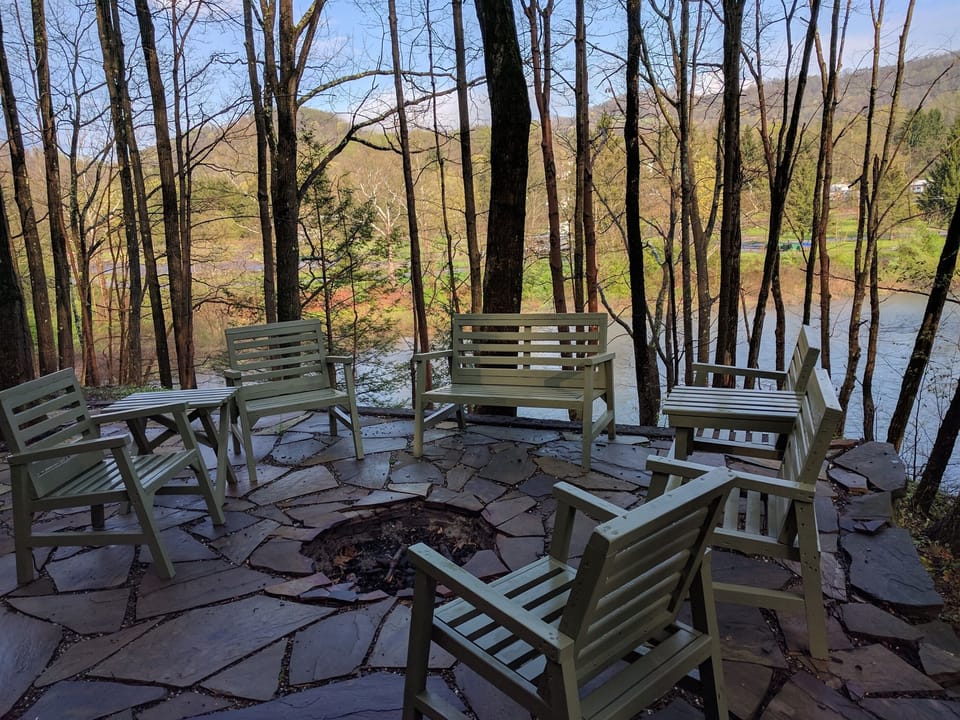 river side fire pit