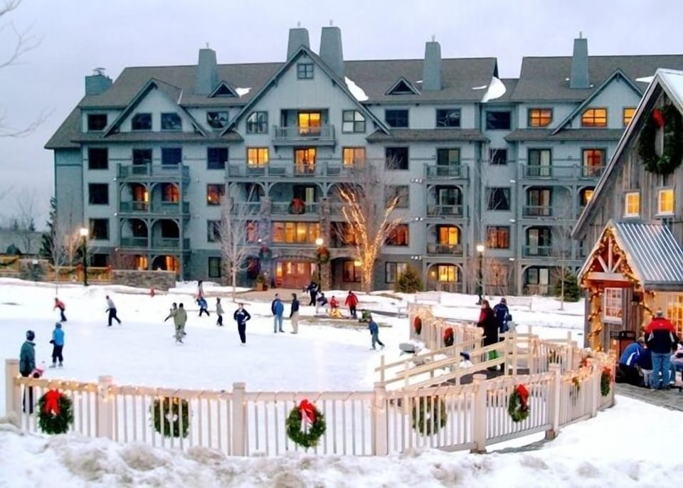 Skating Pond in front of building & Mill House (serving hot drinks, sandwiches)