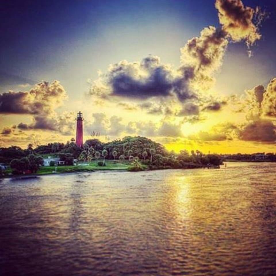 Jupiter lighthouse..  just minutes from the property