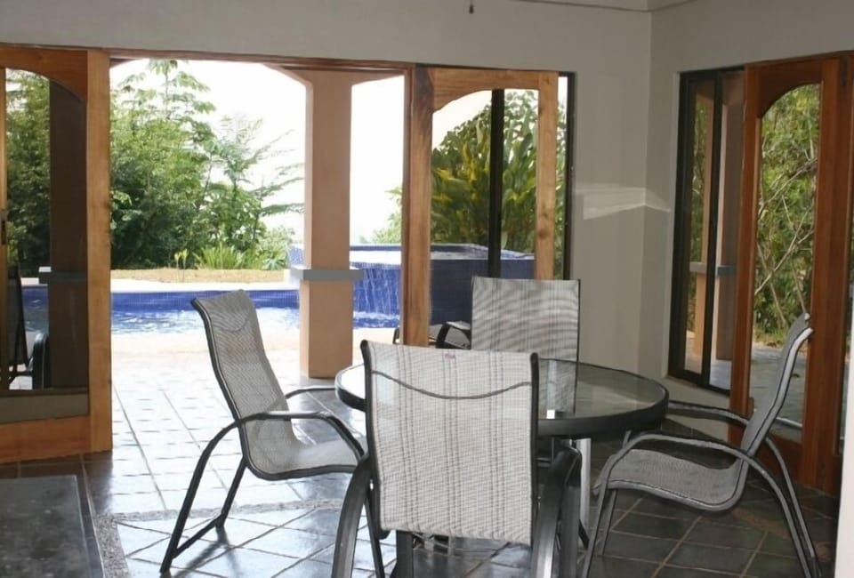 Breakfast Area looking out on the Pool
