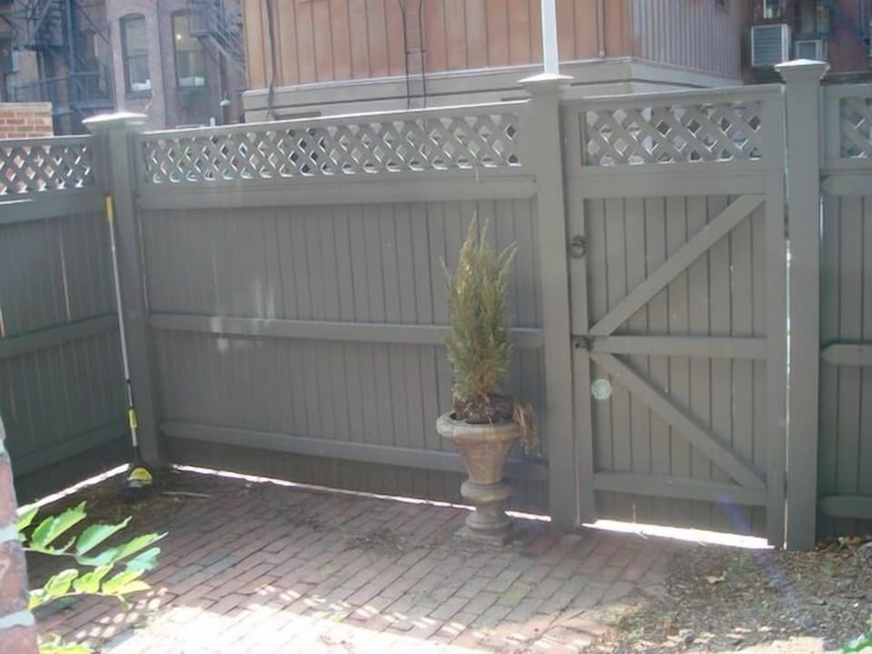 Bricked garden patio