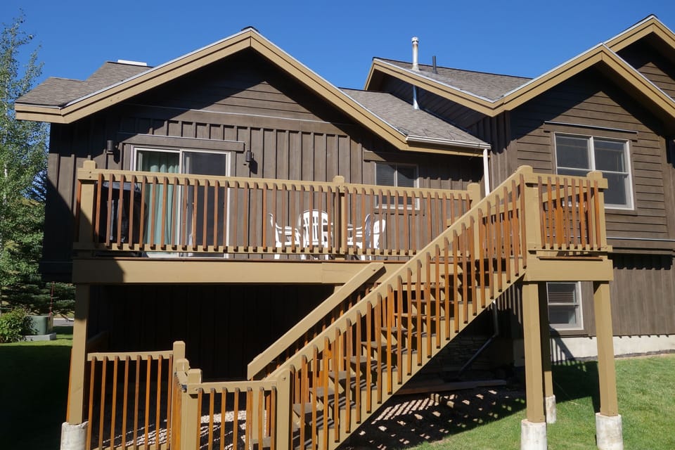 Upper level deck will have a hot tub installed in Nov. 