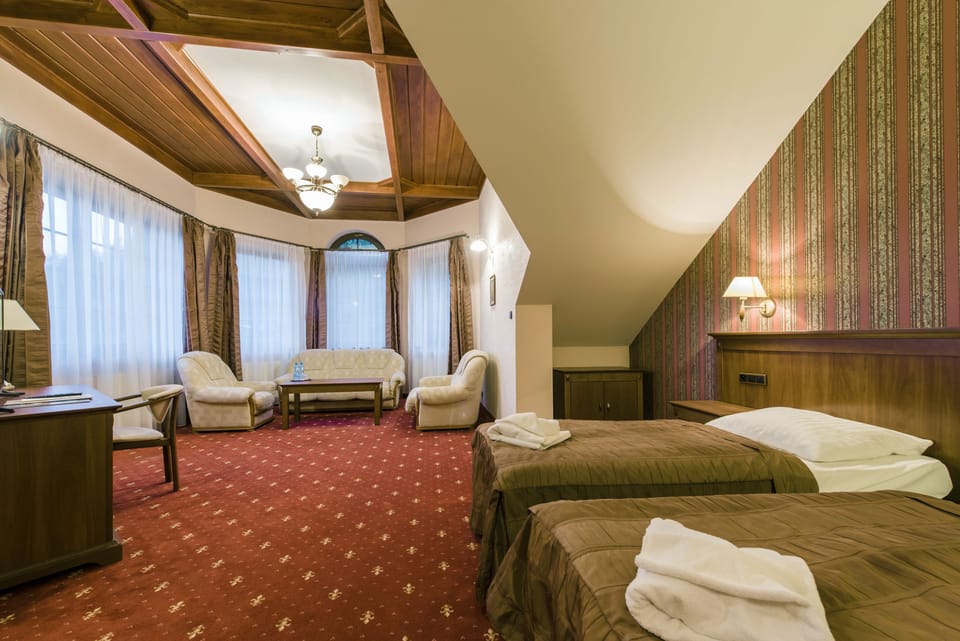 Premium bedding, memory foam beds, in-room safe, desk
