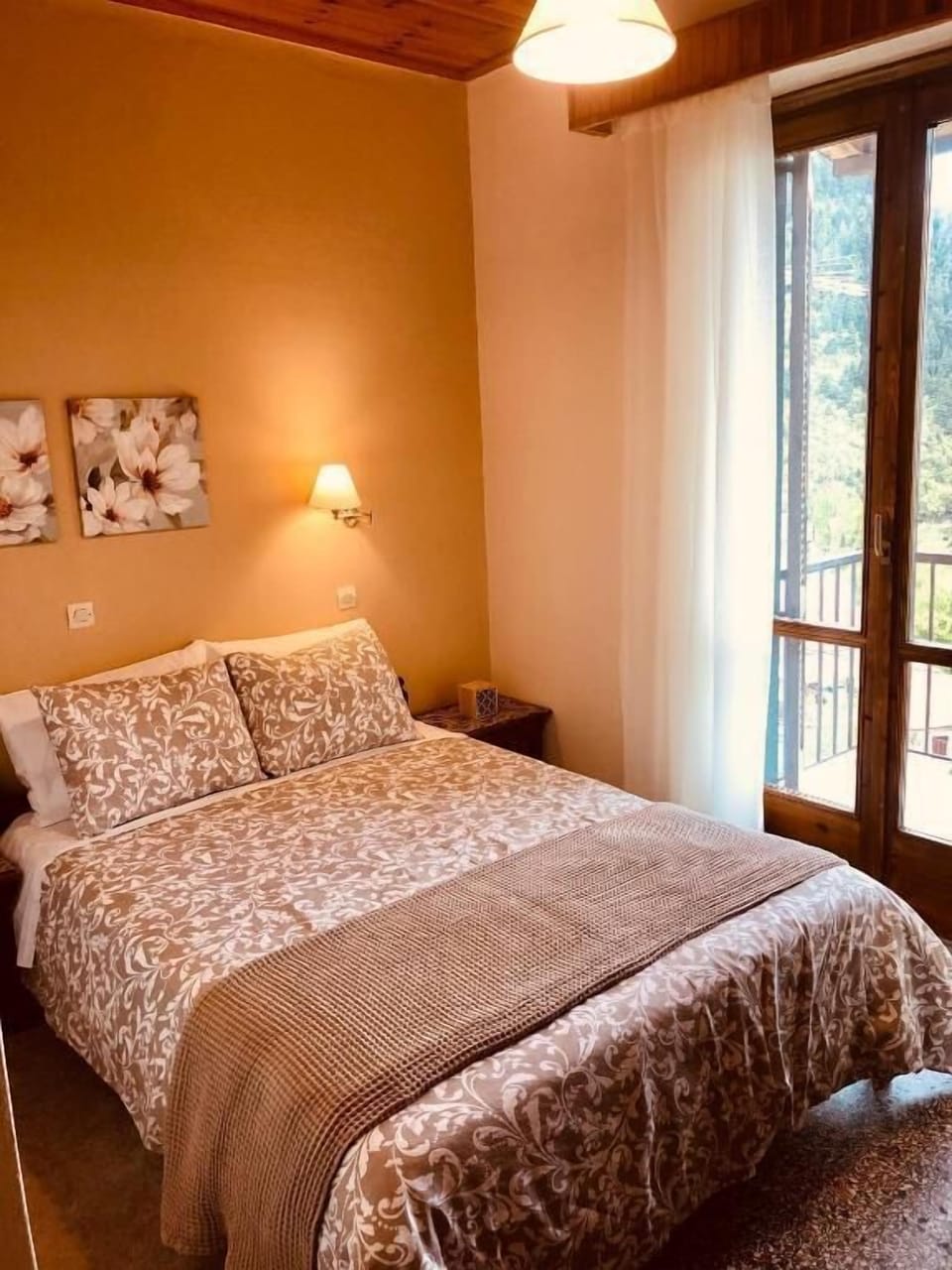Down comforters, pillowtop beds, blackout drapes, iron/ironing board