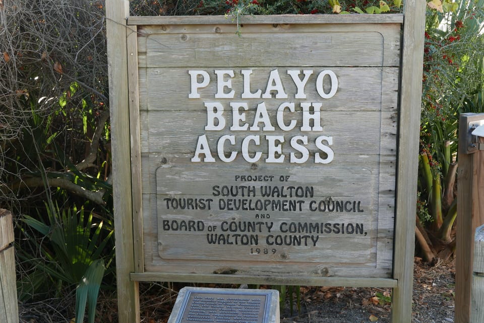 The Pelayo Beach Access is just across from our parking lot