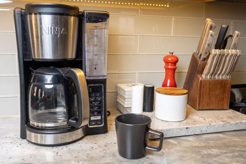 Cozy Modern Kitchen with Coffee Bar