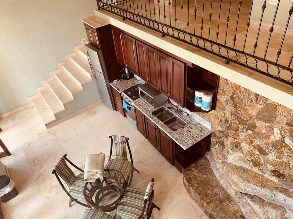 Kitchen area look from bedrooms