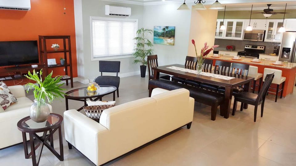 Great Room - Living/TV area, dining for 10, barstools/snack bar in the kitchen