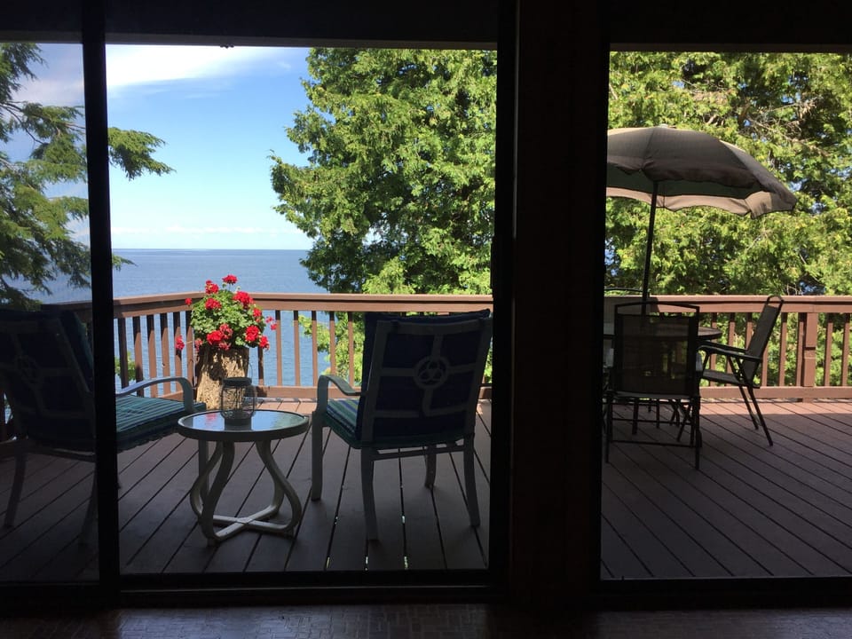 View from the living room sofa.