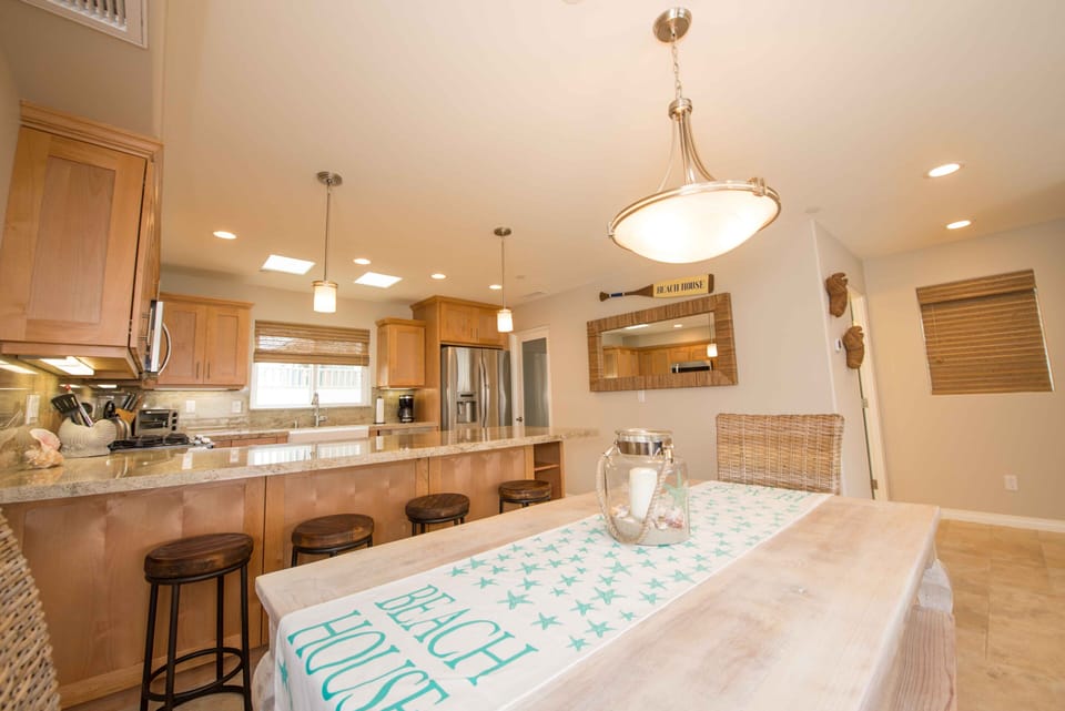 dining area with counter top seating. Full pantry for plenty of storage