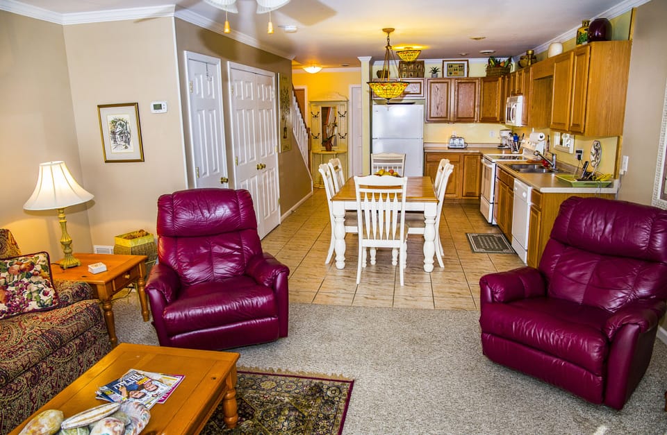Dual recliners in living room