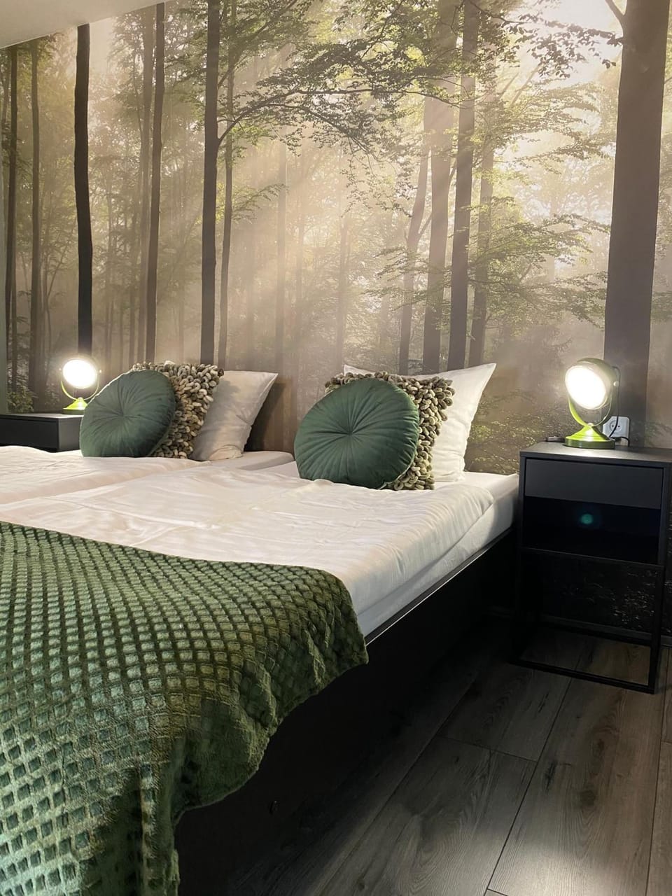 Premium bedding, desk, blackout drapes, free WiFi