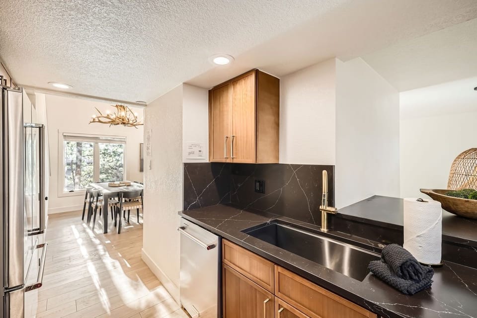 Condo, 2 Bedrooms | Private kitchen | Fridge, microwave, oven, dishwasher
