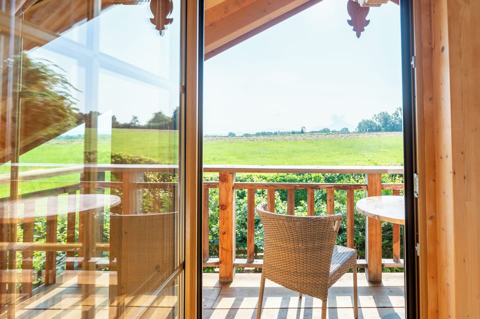 Chalet, 2 Schlafzimmer, Whirlpool, Sauna (Garten-Chalet) | View from room