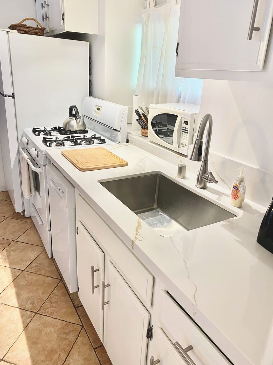 Remodeled kitchen includng new dishwasher