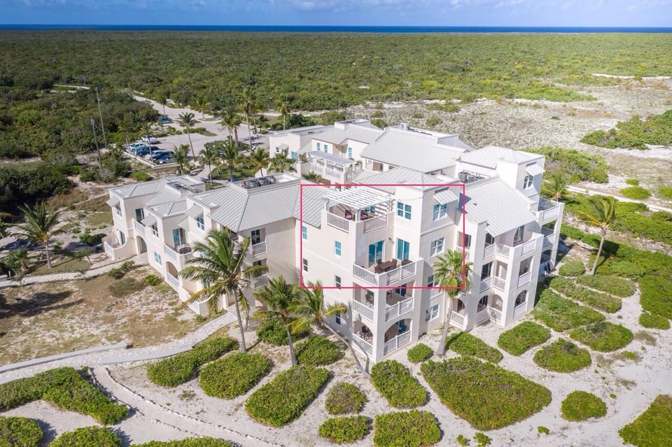Our condo.  View from the beach