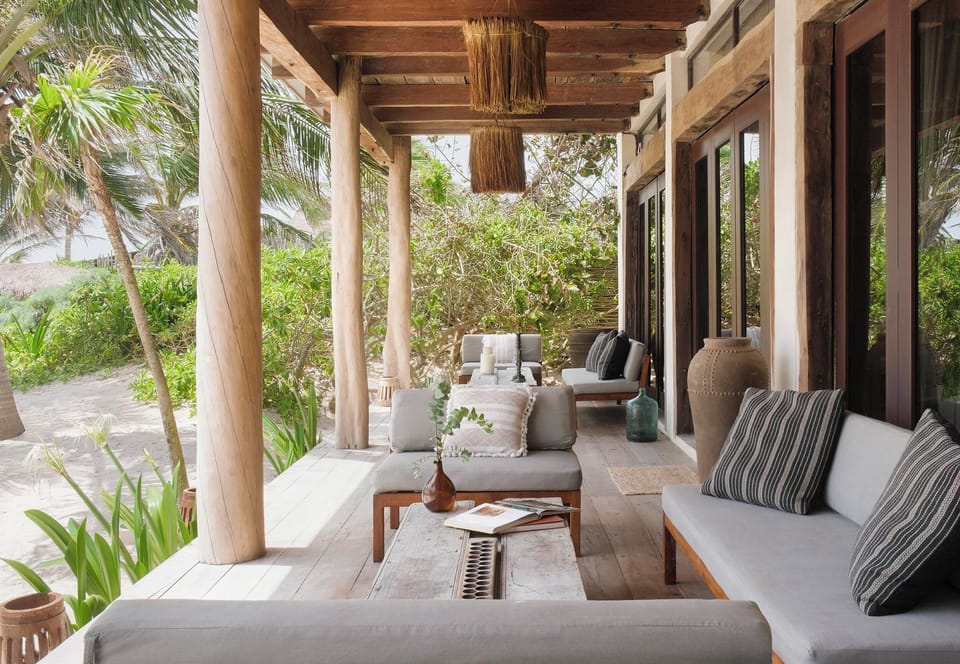 Exterior living area.