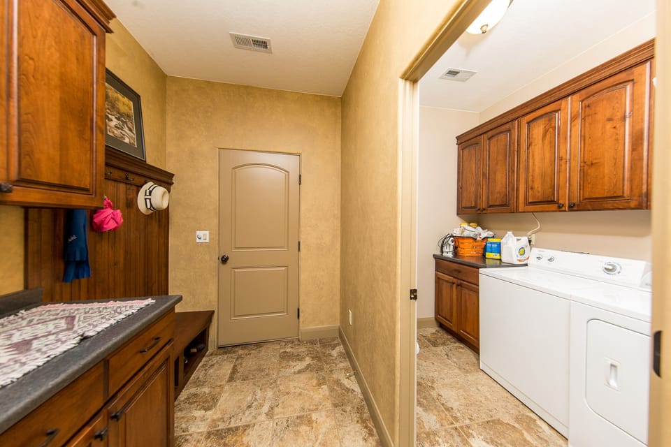 wash room and garage entry