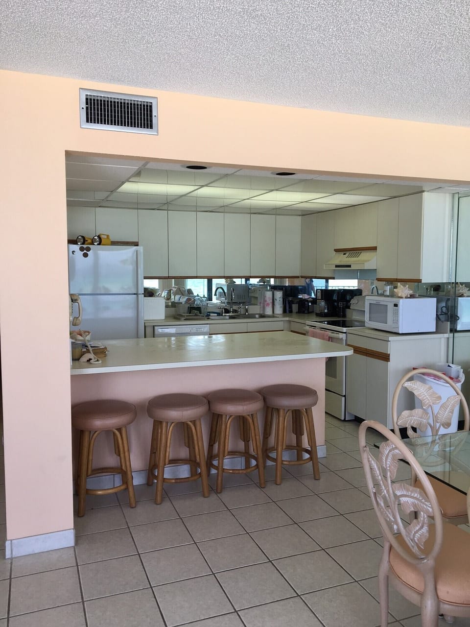Kitchen and breakfast bar