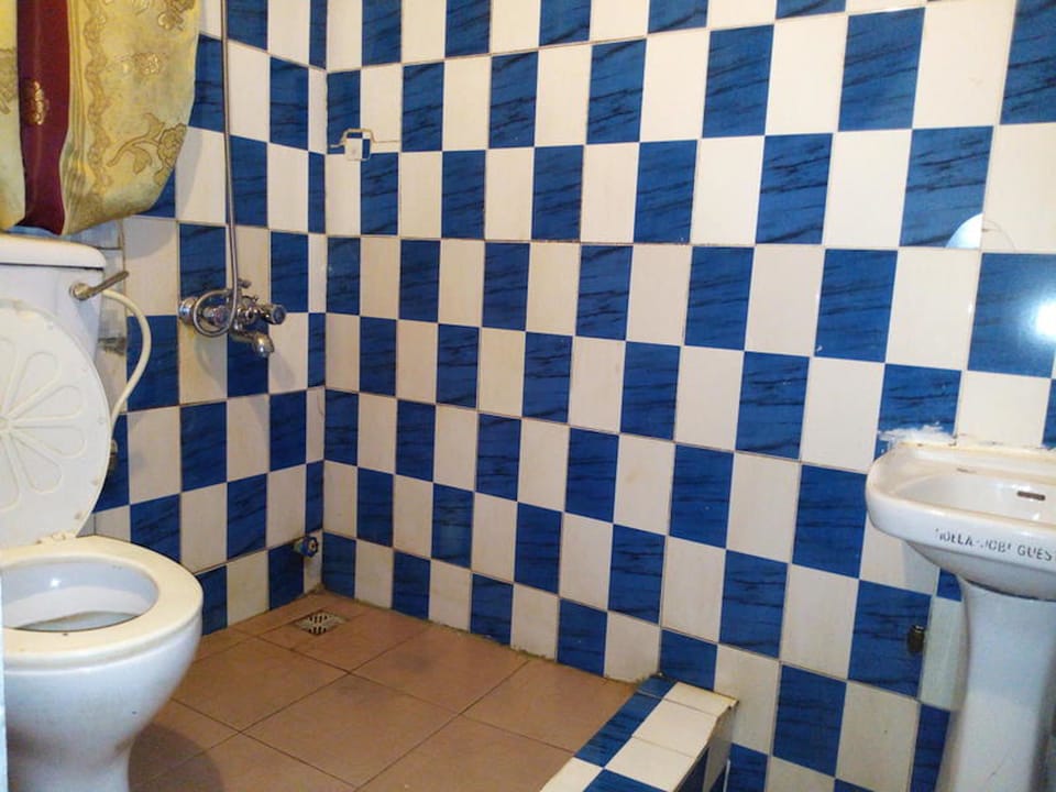 Shower, free toiletries, towels