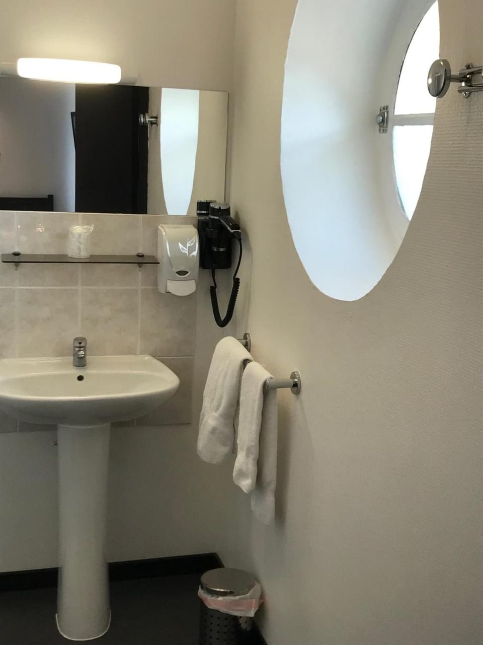 Free toiletries, hair dryer, towels