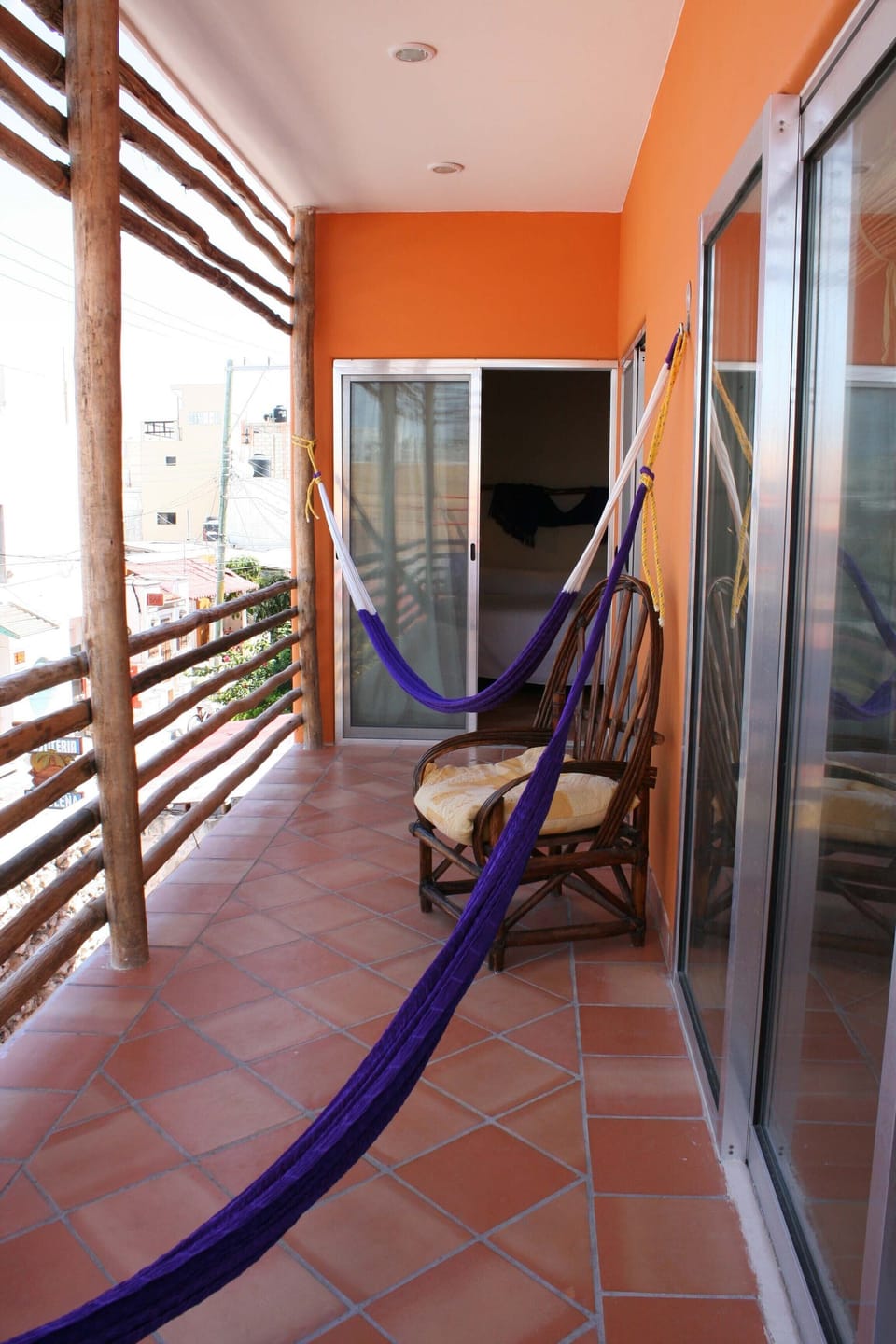 Private terrace on first level. 