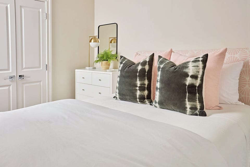 King bedroom has a large dresser so you can fully unpack and feel right at home.