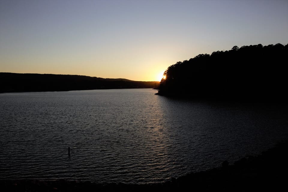 lake Cortez at sunset