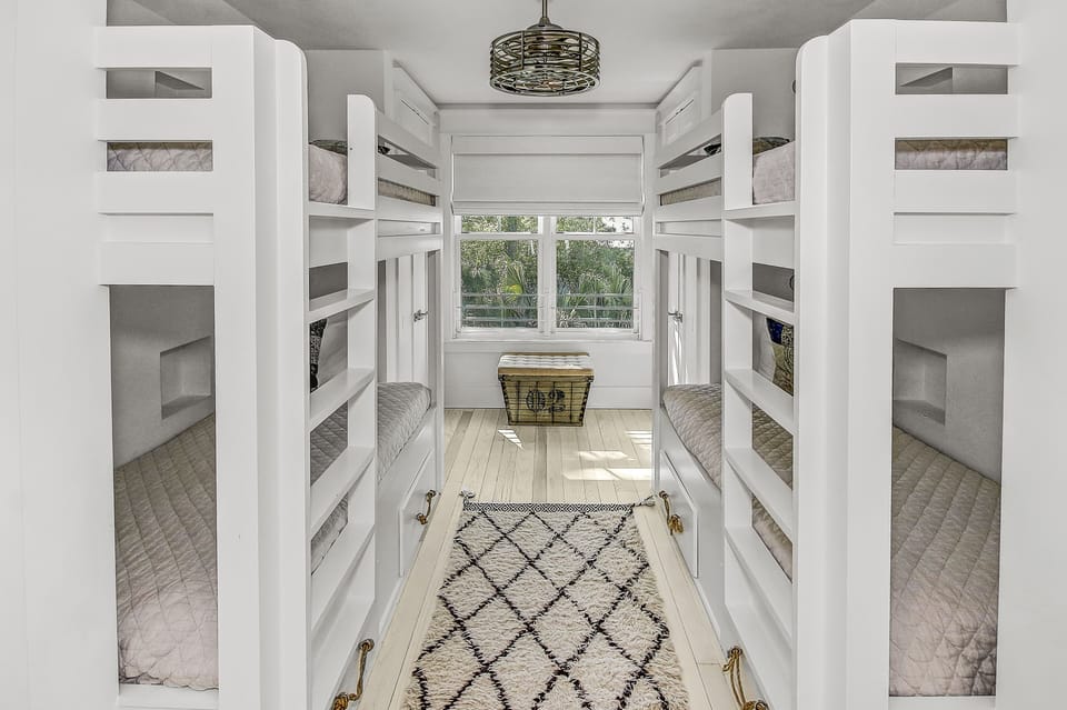 Bunk Space with two twin over twin beds