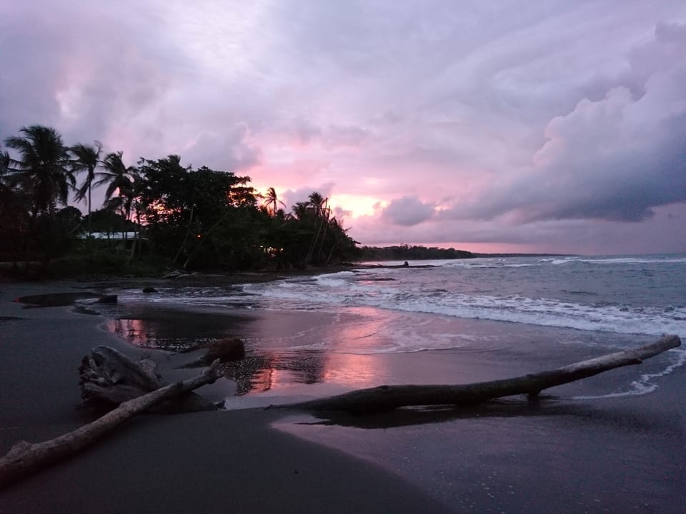Playa Chiquita at sunset