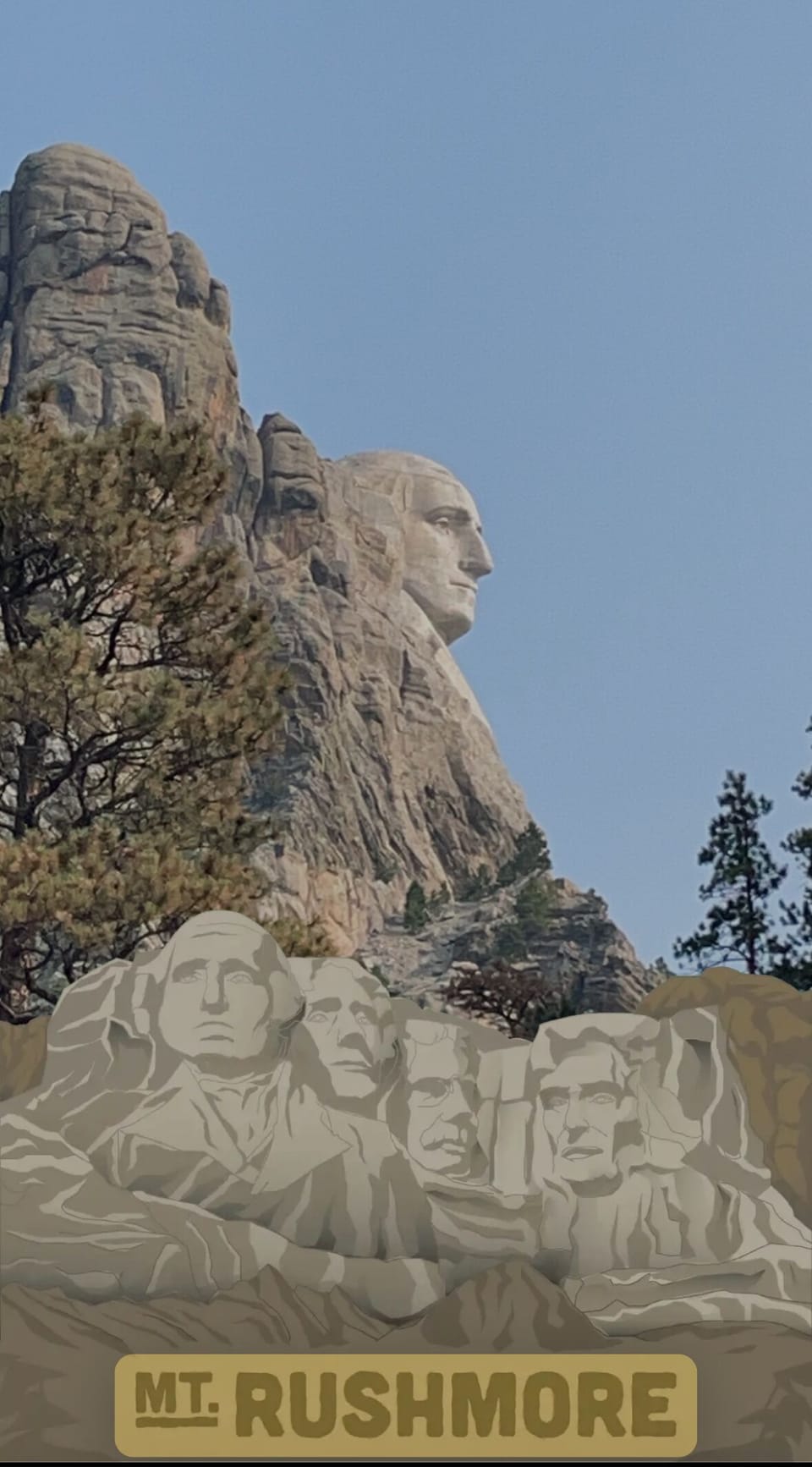 Approx 20 min drive to Mt Rushmore