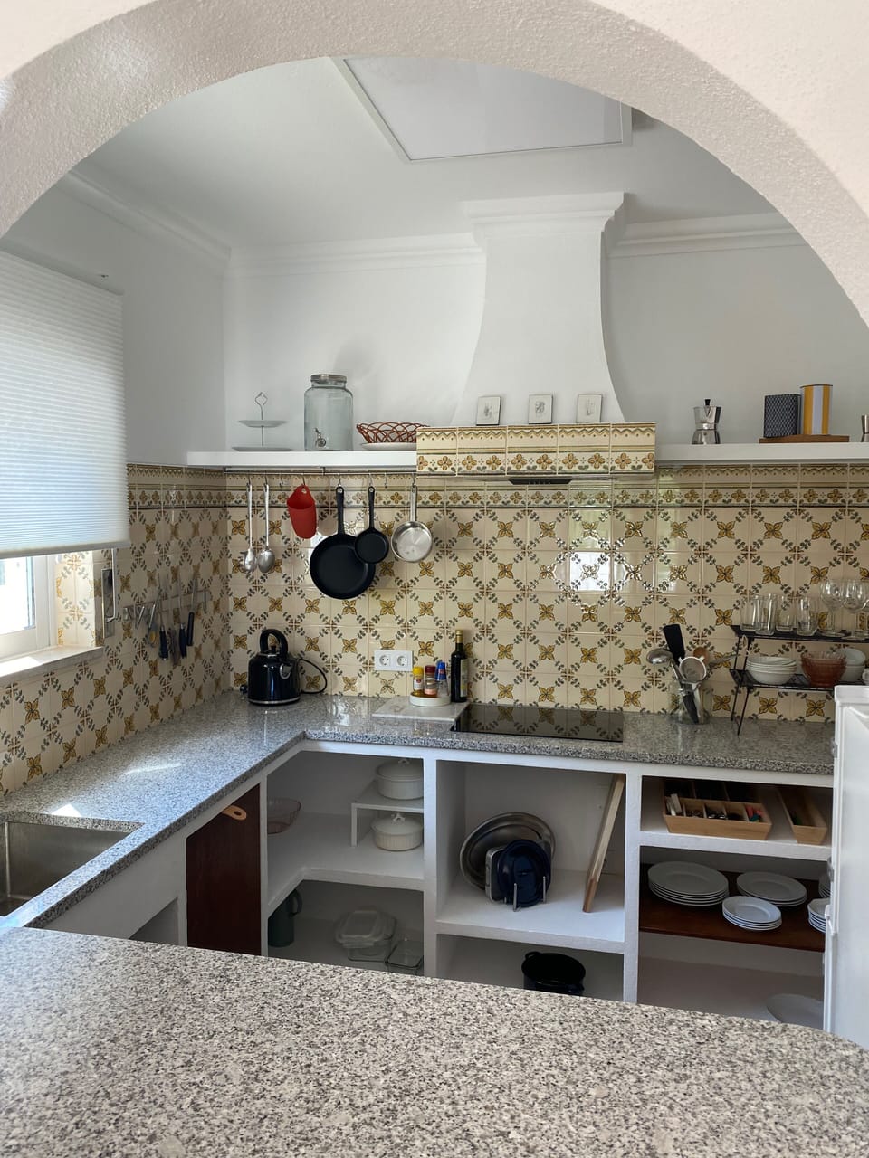 Newly renovated kitchen combining traditional styles with modern comfort.