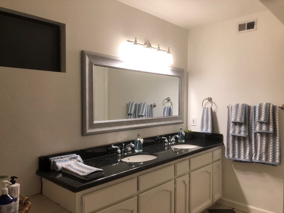 Master Bath with double sinks