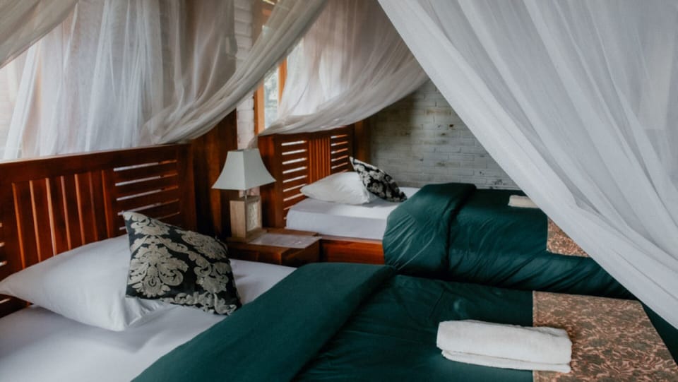 Desk, free WiFi, bed sheets