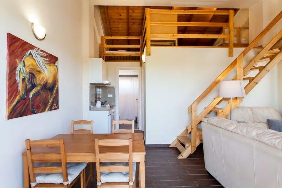 Family Apartment, 2 Bedrooms, Pool View | Private kitchen | Fridge, microwave, oven, stovetop