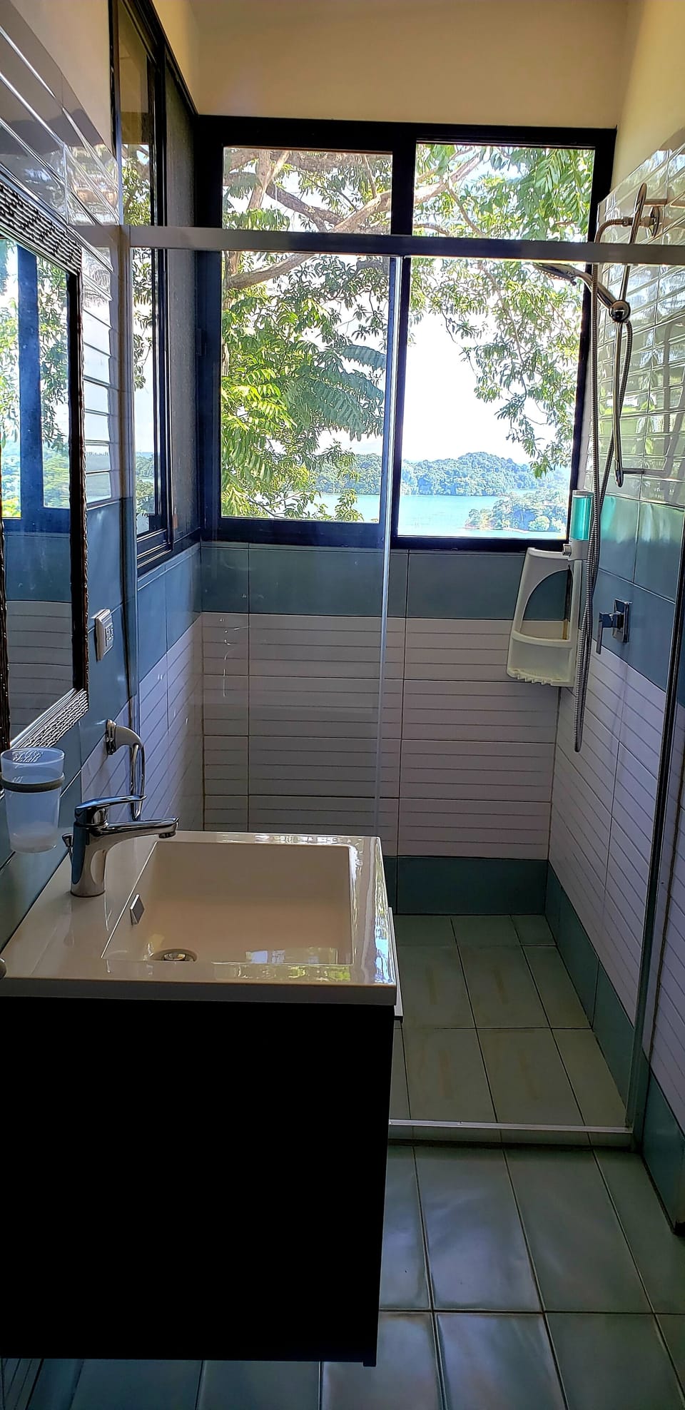 Panoramic Cottage, Sea View, Garden Area | Bathroom | Shower, rainfall showerhead, eco-friendly toiletries, hair dryer