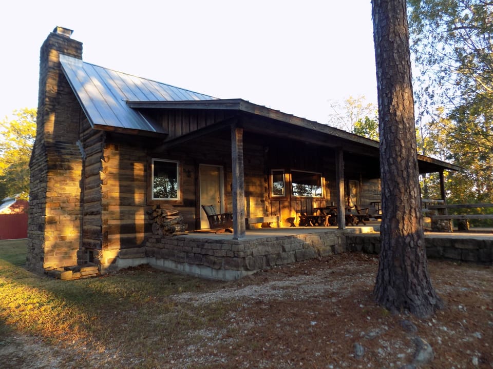 Autumn morning at Cave Creek Cabin