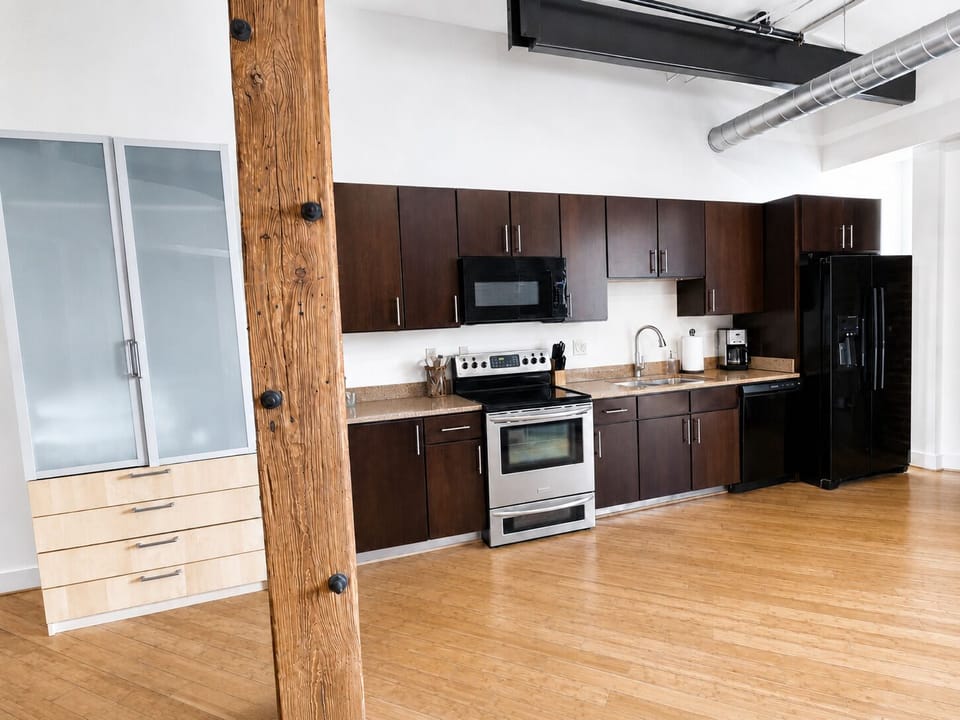 The property has a few closet options for hanging and storing clothes.