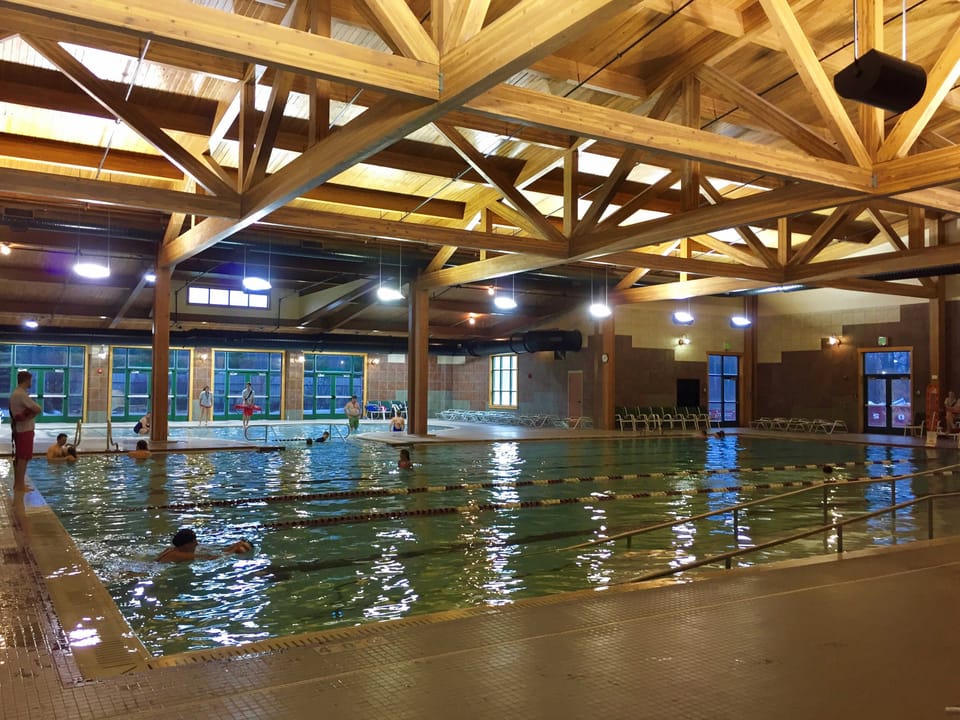 Indoor pool in the Lake Naomi club community center.