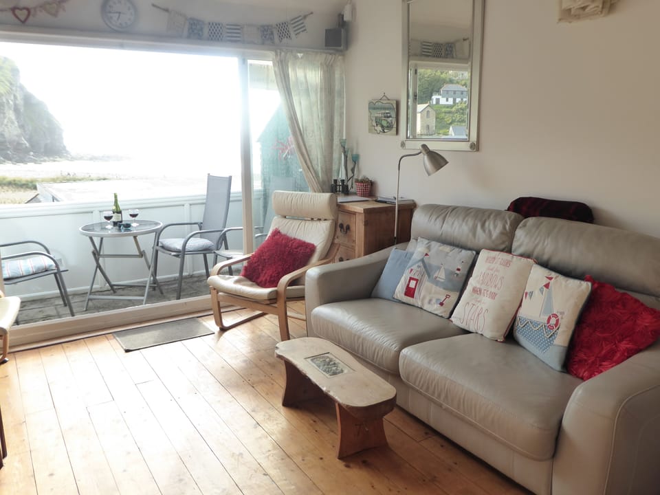 living room and balcony