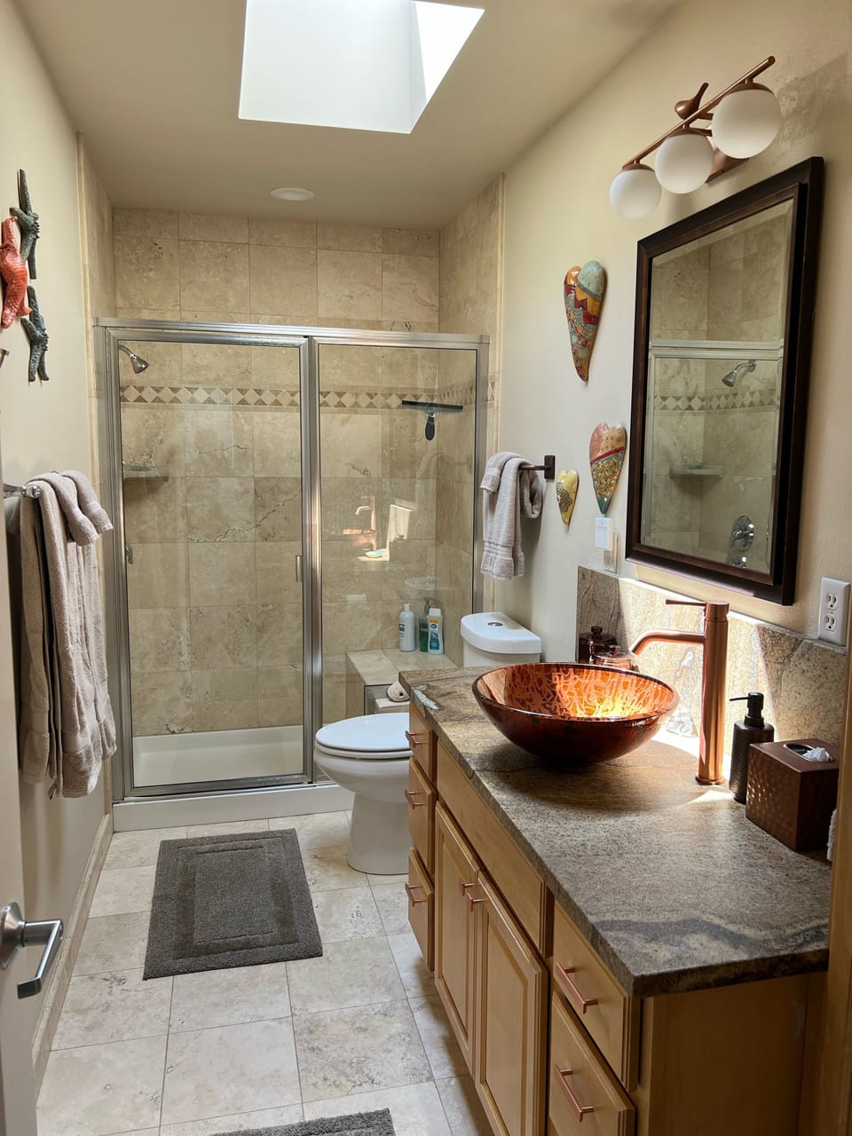 Primary On Suite Bathroom with heated tile floors