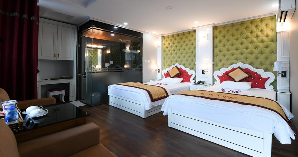 VIP Room 1 | Frette Italian sheets, premium bedding, down comforters, minibar